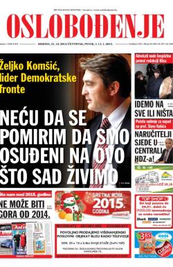 Oslobođenje - broj 24.456/457/458, 31. dec 2014.