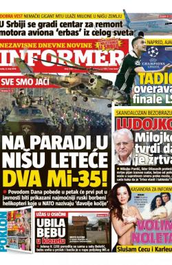 Informer - broj 2140, 8. maj 2019.