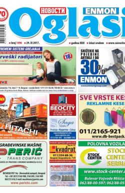 Novosti oglasi - broj 1496, 29. nov 2017.