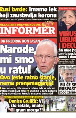 Informer - broj 2415, 30. mar 2020.