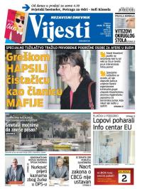 Vijesti - broj 6399, 19. jan 2016.
