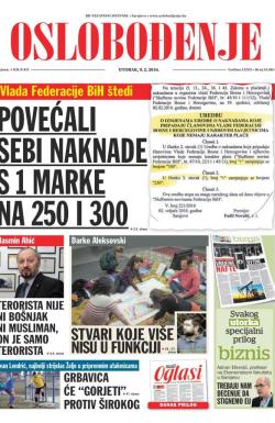 Oslobođenje - broj 24.861, 9. feb 2016.