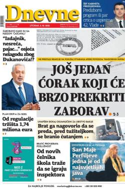 Dnevne novine - broj 3115, 5. okt 2021.