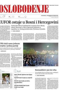 Oslobođenje - broj 27138, 3. nov 2022.