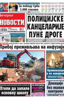 Večernje novosti - broj 1085, 8. nov 2013.