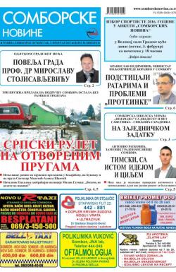 Somborske novine - broj 3267, 3. feb 2017.