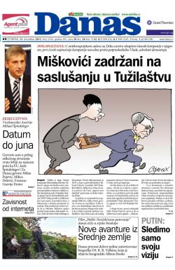 Danas - broj 5554, 13. dec 2012.