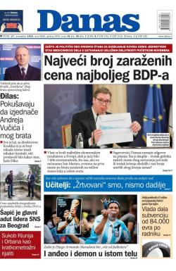 Danas - broj 8460, 27. nov 2020.