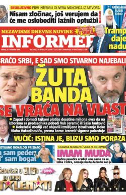 Informer - broj 1392, 22. nov 2016.