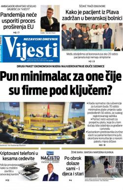 Vijesti - broj 7913, 16. apr 2020.
