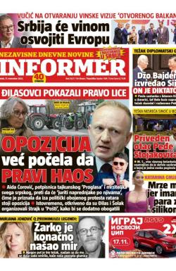 Informer - broj 3527, 17. nov 2023.