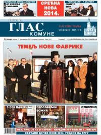 Novi glas komune, Apatin - broj 241, 27. dec 2013.