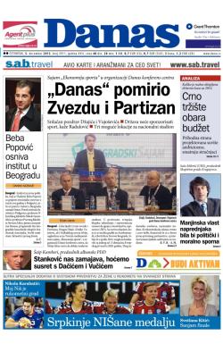 Danas - broj 5911, 5. dec 2013.