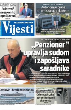 Vijesti - broj 8177, 13. jan 2021.