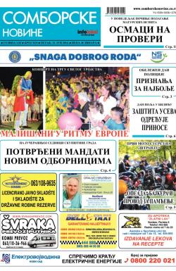 Somborske novine - broj 3129, 13. jun 2014.