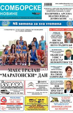 Somborske novine - broj 3092, 27. sep 2013.