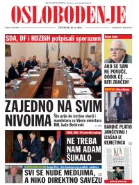 Oslobođenje - broj 24.415, 20. nov 2014.