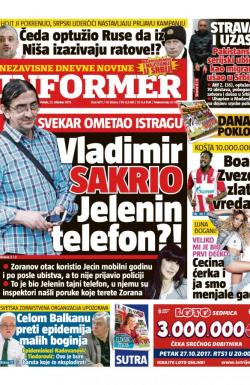 Informer - broj 1677, 27. okt 2017.