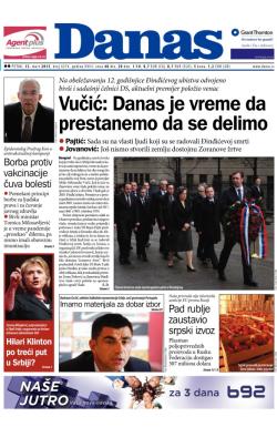 Danas - broj 6374, 13. mar 2015.