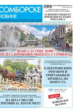 Somborske novine - broj 3720, 10. okt 2025.