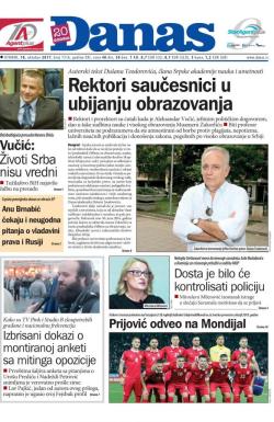 Danas - broj 7316, 10. okt 2017.