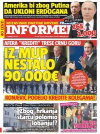 Informer CG - broj 1283, 18. jul 2016.