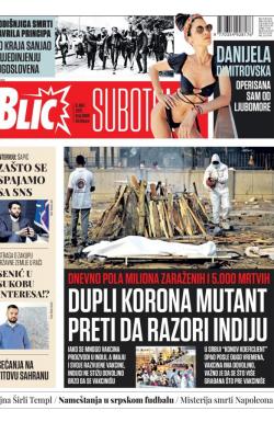 Blic - broj 8688, 8. maj 2021.