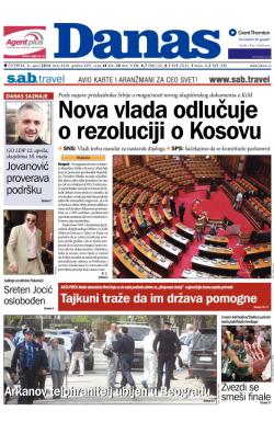 Danas - broj 6030, 3. apr 2014.