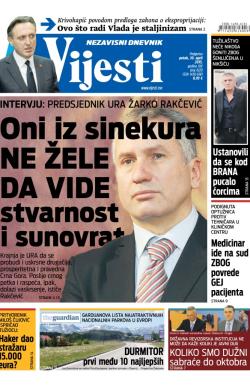 Vijesti - broj 6120, 10. apr 2015.