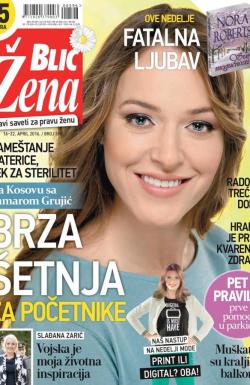 Blic Žena - broj 596, 16. apr 2016.
