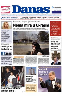 Danas - broj 6188, 8. sep 2014.