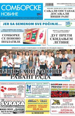 Somborske novine - broj 3236, 1. jul 2016.