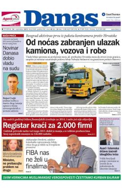Danas - broj 6569, 24. sep 2015.
