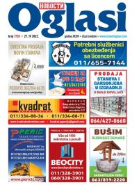 Novosti oglasi - broj 1720, 27. apr 2022.