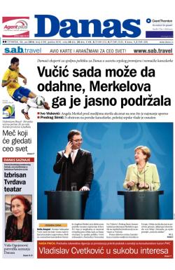 Danas - broj 6100, 12. jun 2014.