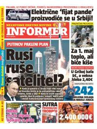 Informer - broj 3049, 29. apr 2022.