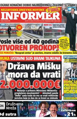 Informer - broj 1137, 27. jan 2016.