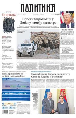 Politika - broj 40316, 6. mar 2026.