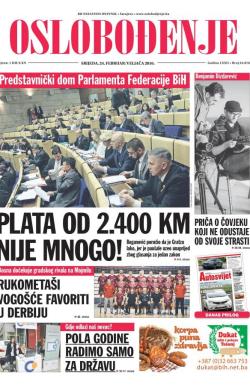Oslobođenje - broj 24.876, 24. feb 2016.