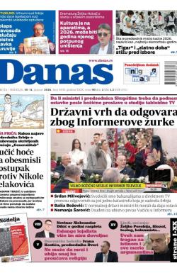 Danas - broj 10113, 10. jan 2026.