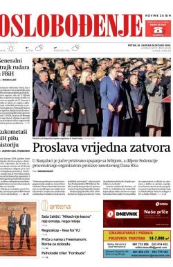 Oslobođenje - broj 26263, 10. jan 2020.