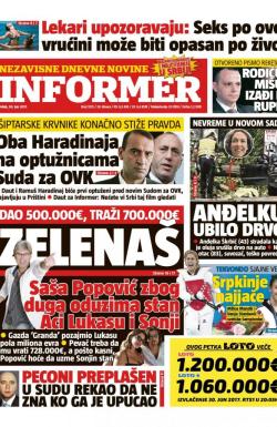 Informer - broj 1575, 30. jun 2017.
