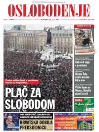 Oslobođenje - broj 24.468, 12. jan 2015.