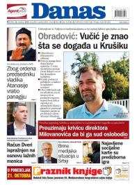 Danas - broj 8054, 18. okt 2019.