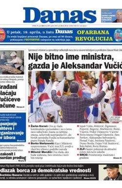 Danas - broj 9889, 15. apr 2025.