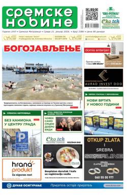 Sremske Novine - broj 3386, 21. jan 2026.