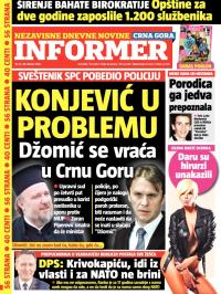 Informer CG - broj 848, 14. feb 2015.