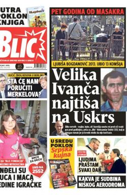 Blic - broj 7596, 9. apr 2018.