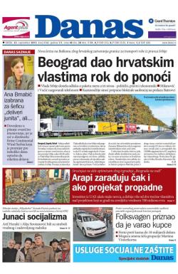 Danas - broj 6568, 23. sep 2015.