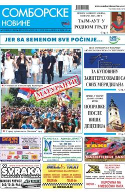 Somborske novine - broj 3232, 3. jun 2016.